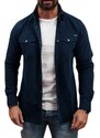 Jack&Jones - 12138115 - Jje Sheridan Shirt L/S Noos - Dark Navy - Slim Fit - πουκάμισο