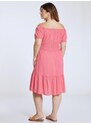 Celestino Φόρεμα με ακάλυπτους ώμους σκουρο ροζ για Γυναίκα