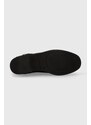 Σουέτ μπότες Tommy Hilfiger ELEVATED ESSENT BOOT THERMO SDE γυναικείες, χρώμα: μαύρο, FW0FW07482 F3FW0FW07482