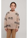 Παιδικό πουλόβερ από μείγμα μαλλιού Bobo Choses χρώμα: ροζ