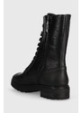 Μποτάκια εργασίας Calvin Klein CLEAT COMBAT BOOT - EPI MONO MIX χρώμα: μαύρο, HW0HW01713 F3HW0HW01713
