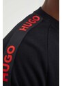 Βαμβακερό φούτερ HUGO χρώμα: μαύρο