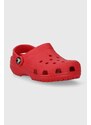 Παιδικές παντόφλες Crocs χρώμα: κόκκινο