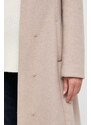 Μάλλινο παλτό Marciano Guess χρώμα: μπεζ