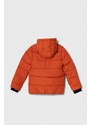 Παιδικό μπουφάν BOSS χρώμα: πορτοκαλί