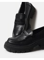 INSHOES Basic loafers με διπλή τρακτερωτή σόλα Μαύρο