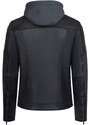 Prince Oliver Hooded Racer Δερμάτινο Μαύρο 100% Leather Jacket (Modern Fit)