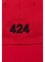 Βαμβακερό καπέλο του μπέιζμπολ 424 χρώμα: κόκκινο F335424L01.236585