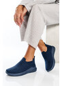 Ligglo Μπλε Slip on Sneakers σε Κάλτσα
