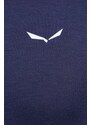 Λειτουργικό μπλουζάκι Salewa χρώμα: ναυτικό μπλε