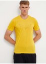 Αθλητικό μπλουζάκι Salewa Pure Eagle Frame Dry χρώμα: κίτρινο