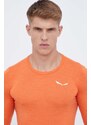 Λειτουργικό μακρυμάνικο πουκάμισο Salewa Zebru Fresh χρώμα: πορτοκαλί