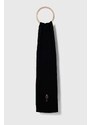 Μάλλινος σκούφος και κασκόλ Polo Ralph Lauren χρώμα: μαύρο