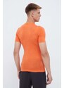 Λειτουργικό μπλουζάκι Salewa Zebru Fresh χρώμα: πορτοκαλί