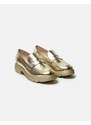 ideal Basic μονόχρωμα loafers με τρακτερωτή σόλα Χρυσό