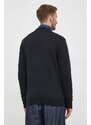 Βαμβακερή μπλούζα Gant χρώμα: μαύρο