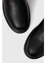 Μπότες Tommy Jeans TJW HIGH SHAFT BOOT χρώμα: μαύρο, EN0EN02316 F3EN0EN02316