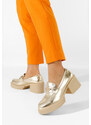Zapatos Μοκασίνια με τακουνι Agnessa χρυσο