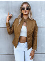 Women's leather jacket HAUTE COUTURE camel Dstreet