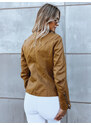Women's leather jacket HAUTE COUTURE camel Dstreet