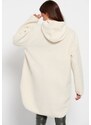 FUNKY BUDDHA Oversized γυναικείο fleece παλτό
