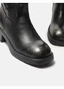 INSHOES Basic μονόχρωμες μπότες με φερμουάρ στο πλάι Μαύρο