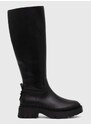 Δερμάτινες μπότες Coach Julietta γυναικείες, χρώμα: μαύρο, CN097 F3CN097