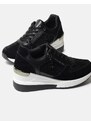 INSHOES Sneakers με διπλή σόλα διακοσμημένα με strass Μαύρο