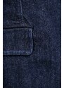 Τζιν μπουφάν Sisley χρώμα: ναυτικό μπλε