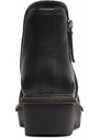Clarks Airabell Zip Black Smooth Ανατομικά Δερμάτινα Μποτάκια Μαύρα (26167635)