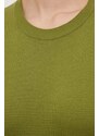 Πουλόβερ με προσθήκη μαλλιού Sisley γυναικεία, χρώμα: πράσινο