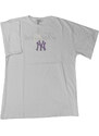 BLACK FASHION Blackfashion Unisex Άσπρη Κοντομάνικη Μπλούζα NY Yankees BL8000