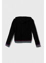 Παιδικό πουλόβερ Pinko Up χρώμα: μαύρο