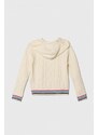 Παιδικό πουλόβερ Pinko Up χρώμα: μπεζ