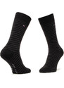 Tommy hilfiger ανδρική κάλτσα Χ2 μαύρο-ριγέ 100001496-200
