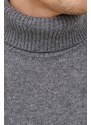Μάλλινο πουλόβερ Sisley ανδρικά, χρώμα: γκρι