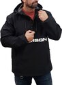 Emerson - 232.EM11.99 - Black/White - Hooded Bonded Pullover Jacket - Μπουφάν