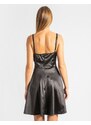 INSHOES Κρουαζέ μίνι φόρεμα με λεπτομέρεια από strass Μαύρο