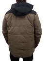 Emerson - 232.EM10.15 - Camel/Black - Hooded Puffer Jacket - Eco-Friendly - Μπουφάν