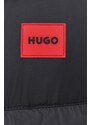 Μπουφάν HUGO χρώμα: μαύρο