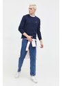 Βαμβακερό πουλόβερ Tommy Jeans χρώμα: ναυτικό μπλε