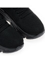 TSOUKALAS Αθλητικά μαύρα υφασμάτινα κάλτσα με κορδόνια