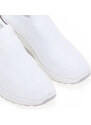 TSOUKALAS Αθλητικά λευκά υφασμάτινα κάλτσα με μεταλλική λεπτομέρεια στο πίσω μέρος