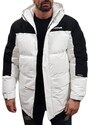 Emerson - 232.EM10.57 - White/Black - Hooded Puffer Jacket - Eco-Friendly - Μπουφάν