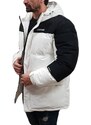 Emerson - 232.EM10.57 - White/Black - Hooded Puffer Jacket - Eco-Friendly - Μπουφάν