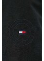 Μπουφάν Tommy Hilfiger χρώμα: μαύρο