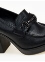 issue Loafers γόβες με χοντρό τακούνι - Μαύρο - 032011