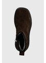 Σουέτ μπότες Vagabond Shoemakers JANICK γυναικείες, χρώμα: καφέ, 5695.040.31