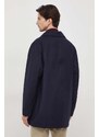 Μάλλινο παλτό Polo Ralph Lauren χρώμα: ναυτικό μπλε