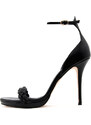 LEATHER HIGH HEEL SANDALS WOMEN MOURTZI